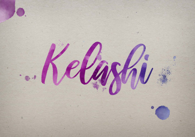 Free photo of Kelashi Watercolor Name DP