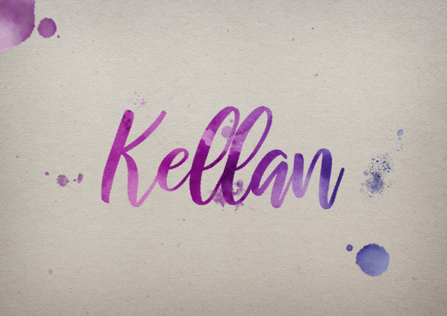 Free photo of Kellan Watercolor Name DP