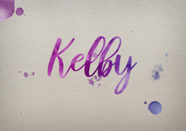 Free photo of Kelby Watercolor Name DP