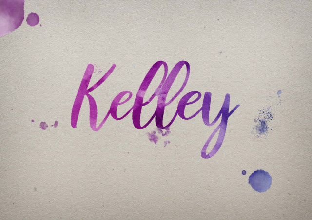 Free photo of Kelley Watercolor Name DP