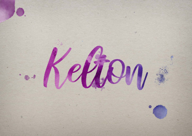 Free photo of Kelton Watercolor Name DP