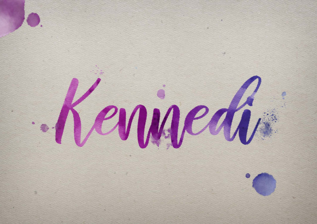 Free photo of Kennedi Watercolor Name DP