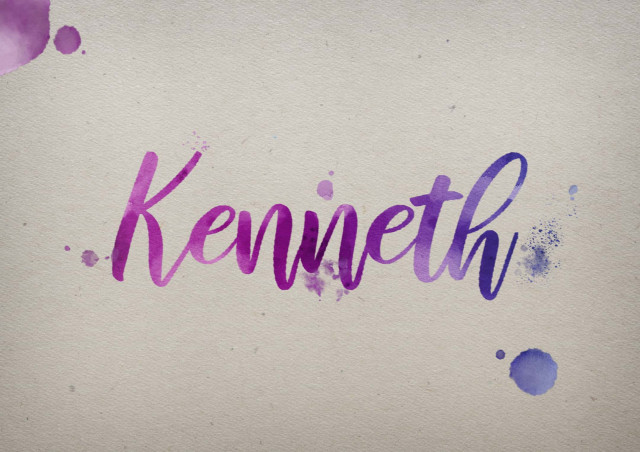 Free photo of Kenneth Watercolor Name DP