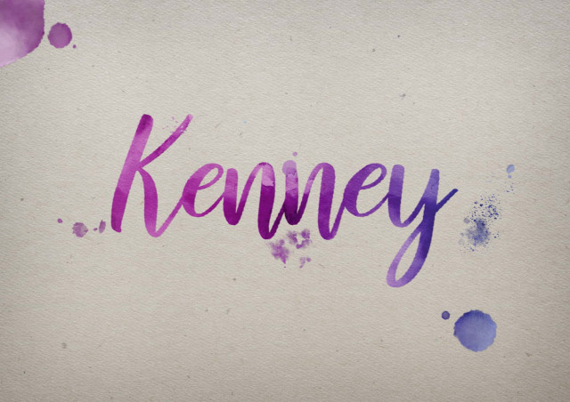 Free photo of Kenney Watercolor Name DP