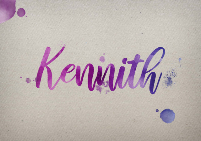 Free photo of Kennith Watercolor Name DP