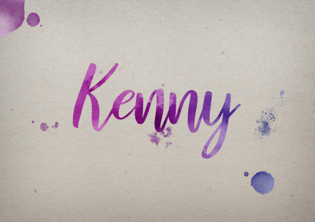 Free photo of Kenny Watercolor Name DP