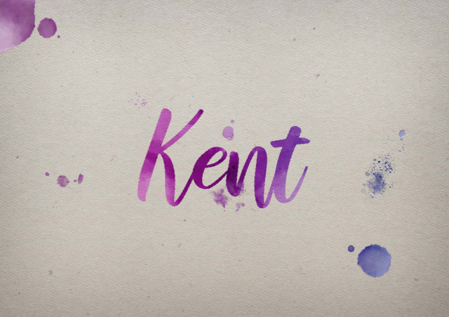 Free photo of Kent Watercolor Name DP