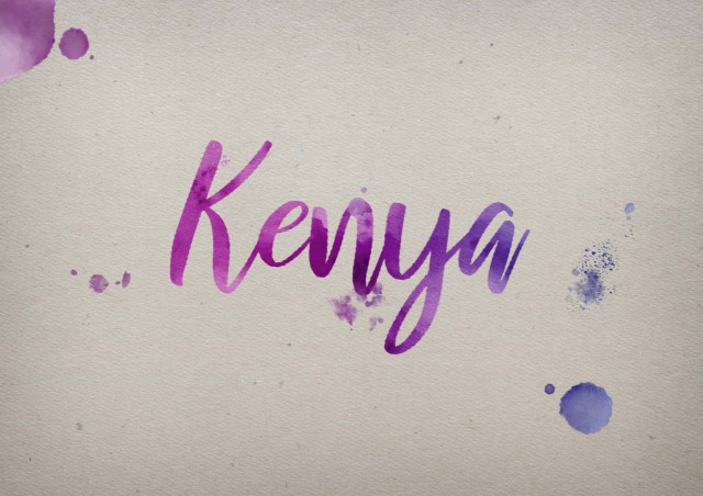 Free photo of Kenya Watercolor Name DP