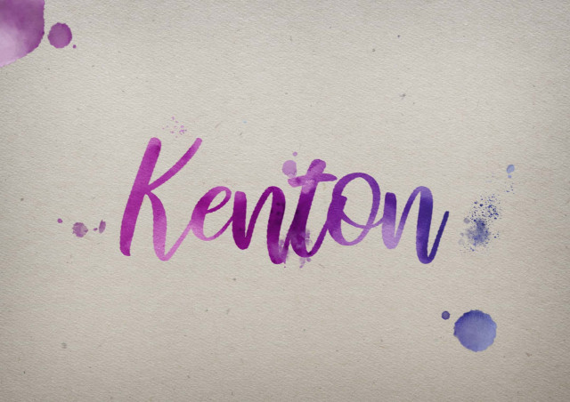Free photo of Kenton Watercolor Name DP