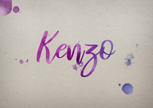 Free photo of Kenzo Watercolor Name DP