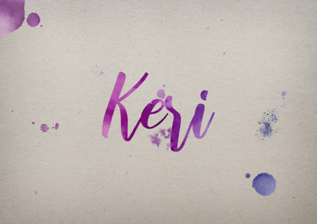 Free photo of Keri Watercolor Name DP