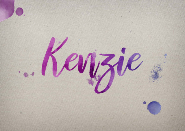 Free photo of Kenzie Watercolor Name DP