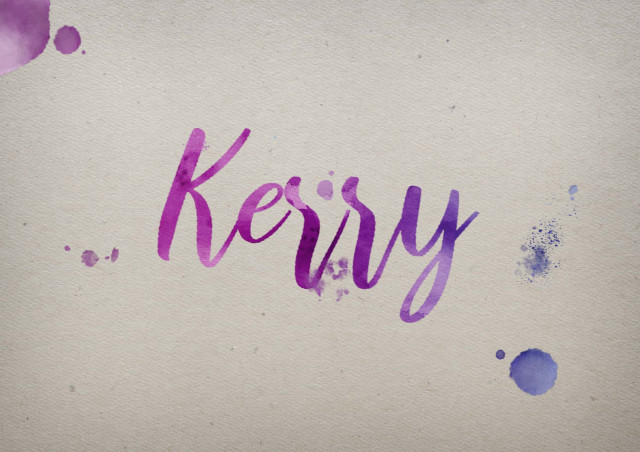 Free photo of Kerry Watercolor Name DP