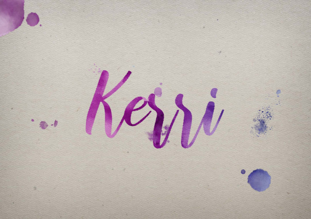 Free photo of Kerri Watercolor Name DP