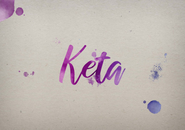 Free photo of Keta Watercolor Name DP