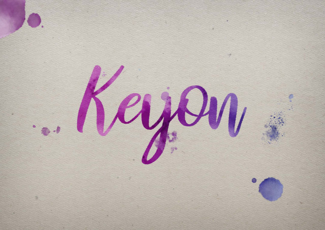 Free photo of Keyon Watercolor Name DP