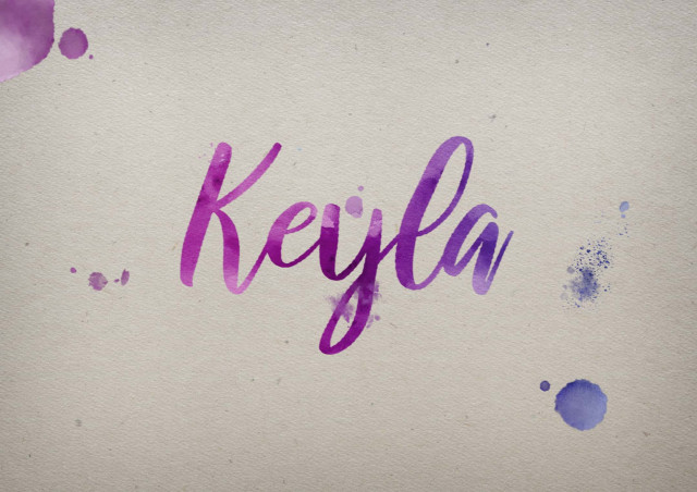 Free photo of Keyla Watercolor Name DP