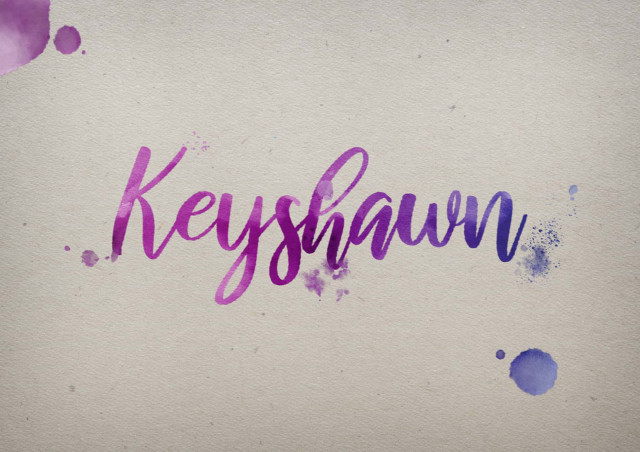 Free photo of Keyshawn Watercolor Name DP