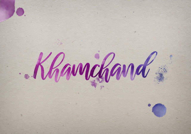 Free photo of Khamchand Watercolor Name DP