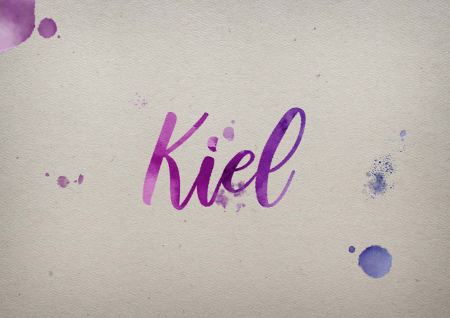 Free photo of Kiel Watercolor Name DP