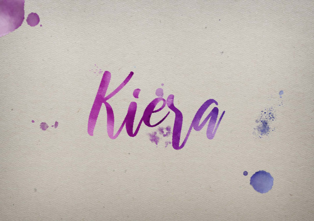 Free photo of Kiera Watercolor Name DP