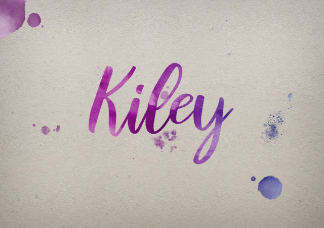 Free photo of Kiley Watercolor Name DP