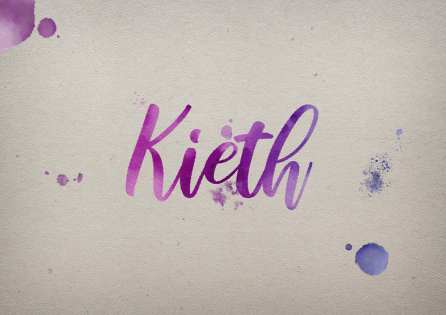 Free photo of Kieth Watercolor Name DP