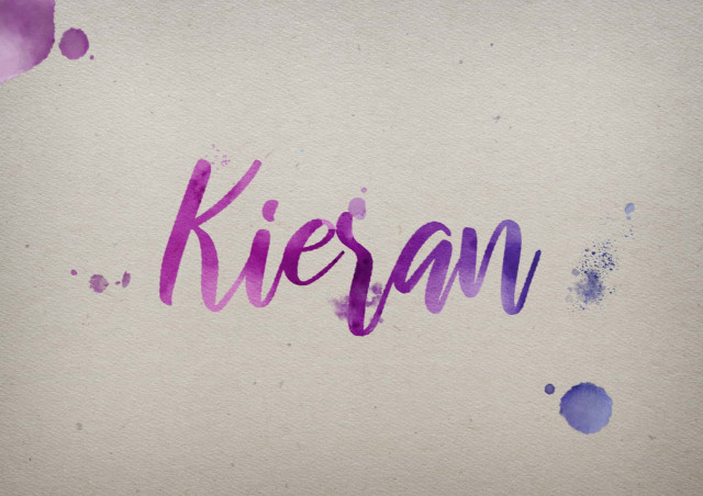 Free photo of Kieran Watercolor Name DP