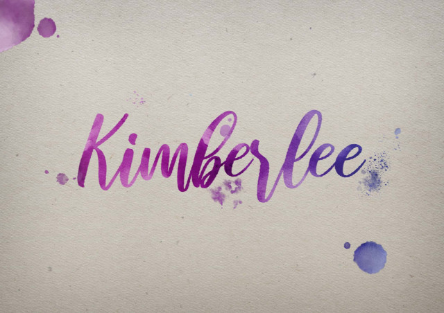 Free photo of Kimberlee Watercolor Name DP