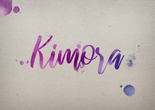 Free photo of Kimora Watercolor Name DP