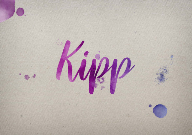 Free photo of Kipp Watercolor Name DP