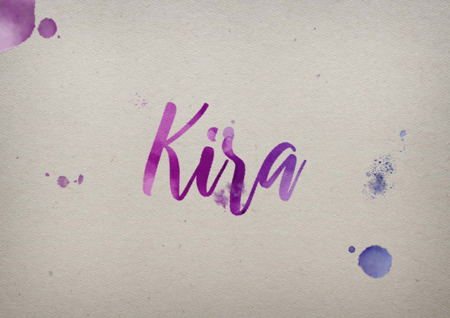 Free photo of Kira Watercolor Name DP