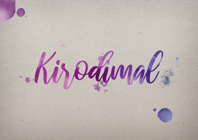 Free photo of Kirodimal Watercolor Name DP