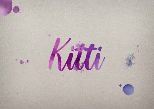 Free photo of Kitti Watercolor Name DP