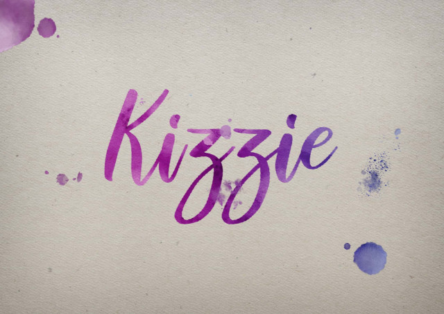 Free photo of Kizzie Watercolor Name DP