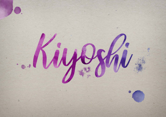 Free photo of Kiyoshi Watercolor Name DP