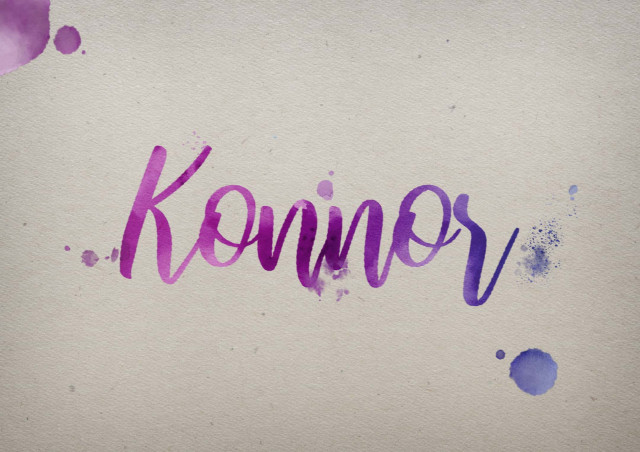 Free photo of Konnor Watercolor Name DP