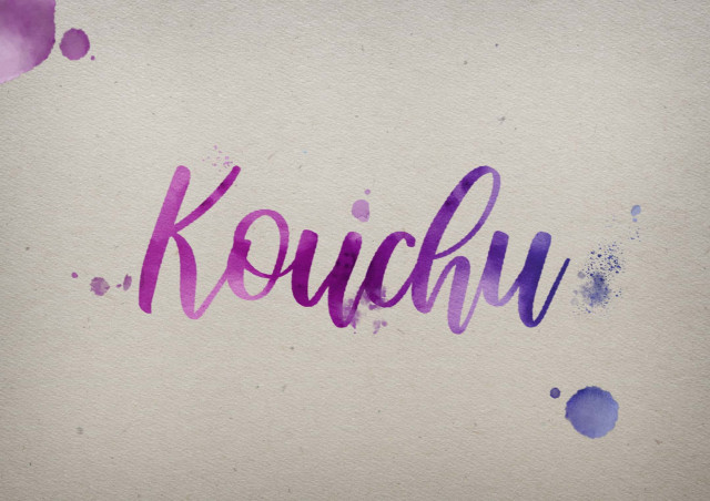 Free photo of Kouchu Watercolor Name DP