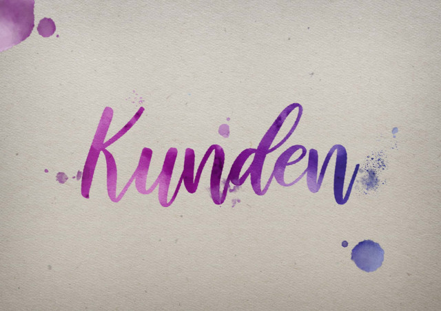 Free photo of Kunden Watercolor Name DP