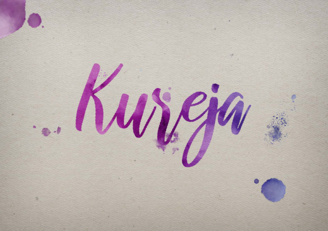 Free photo of Kureja Watercolor Name DP