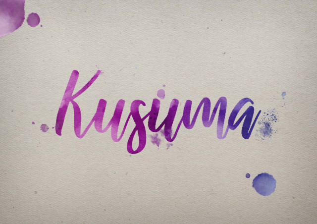 Free photo of Kusuma Watercolor Name DP