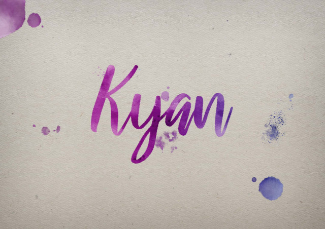 Free photo of Kyan Watercolor Name DP