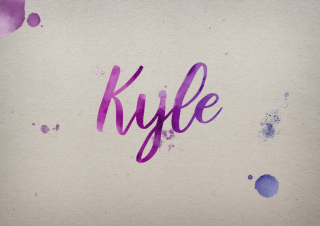 Free photo of Kyle Watercolor Name DP