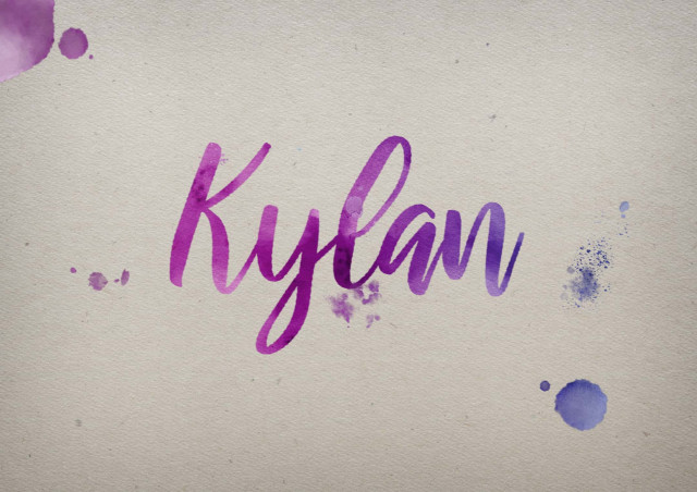 Free photo of Kylan Watercolor Name DP