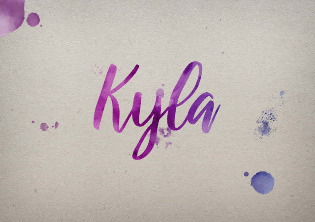 Free photo of Kyla Watercolor Name DP