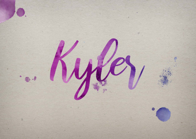 Free photo of Kyler Watercolor Name DP