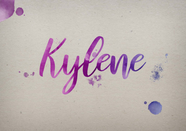 Free photo of Kylene Watercolor Name DP