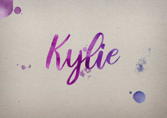 Free photo of Kylie Watercolor Name DP