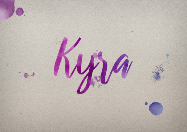 Free photo of Kyra Watercolor Name DP