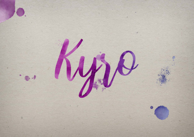 Free photo of Kyro Watercolor Name DP